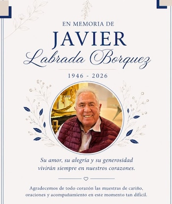 Comparten comunicado sobre el fallecimiento de Javier Labrada