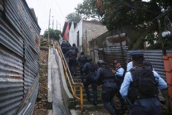 Los operativos de Escudo de Honduras se extendieron a sectores de Tegucigalpa, San Pedro Sula, Yoro y Francisco Morazán. (Foto: Policía Nacional)