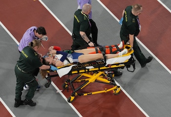 Margot Chevrier abandonó la pista entre aplausos (Reuters)