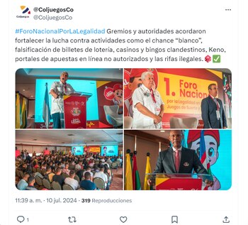 Coljuegos ha firmado 23 pactos