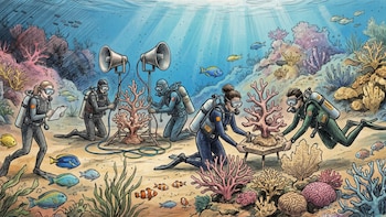 Cómo músicos y científicos buscan salvar los corales de Jamaica