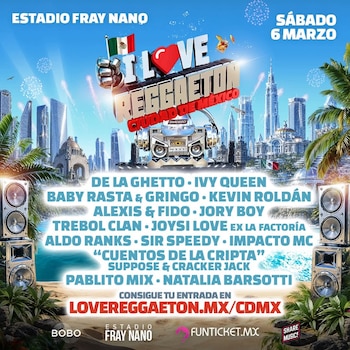 Cartel del Festival I Love Reggaeton CDMX 2027