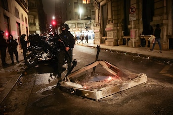 Marcha Congreso - Ley de Tierras - 6 de agosto - Incidentes - Destrozos