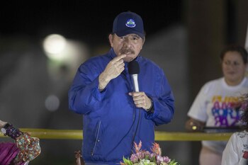 El presidente de Nicaragua, Daniel