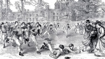 En 1845, alumnos de la