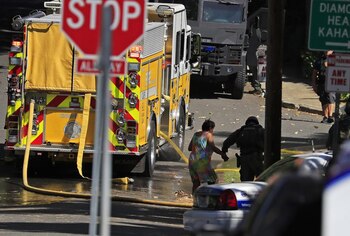 El cuerpo de bomberos de