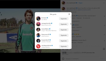 Dibu Martinez posteo y me gusta de messi