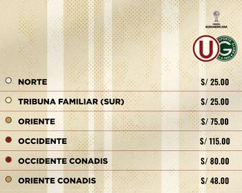 Precios de entradas para el