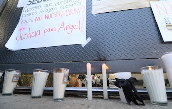 Protesta por la muerte de Angel Yael.