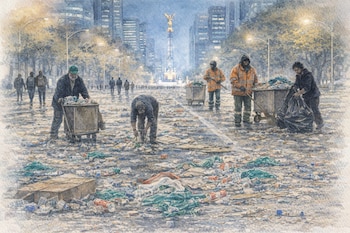 En su partido previo —el 18 de junio—, el conjunto tricolor venció 1-0 a Corea del Sur. Esa celebración dejó alrededor de 40 toneladas de basura en distintos puntos de la capital. (Imagen ilustrativa | Infobae México)