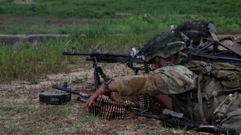 Soldados estadounidenses y surcoreanas realizan