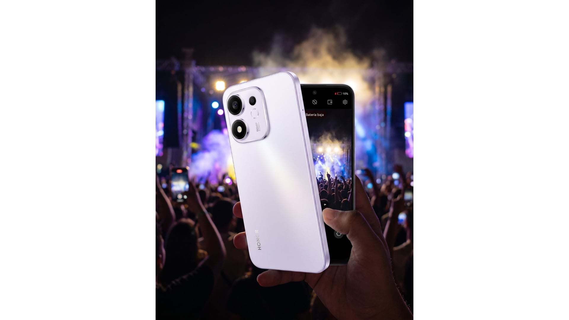 El HONOR 600 Smart incorpora una batería de 8.100 mAh pensada para jornadas de alto consumo. (HONOR)