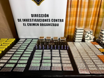 Parte de los medicamentos secuestrados
