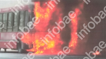 Fuego, cenizas y una condena millonaria: el colectivo que se prendió fuego en Flores y destruyó un puesto de diarios