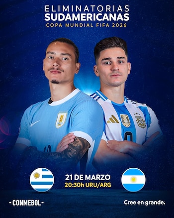 Uruguay recibirá a Argentina por