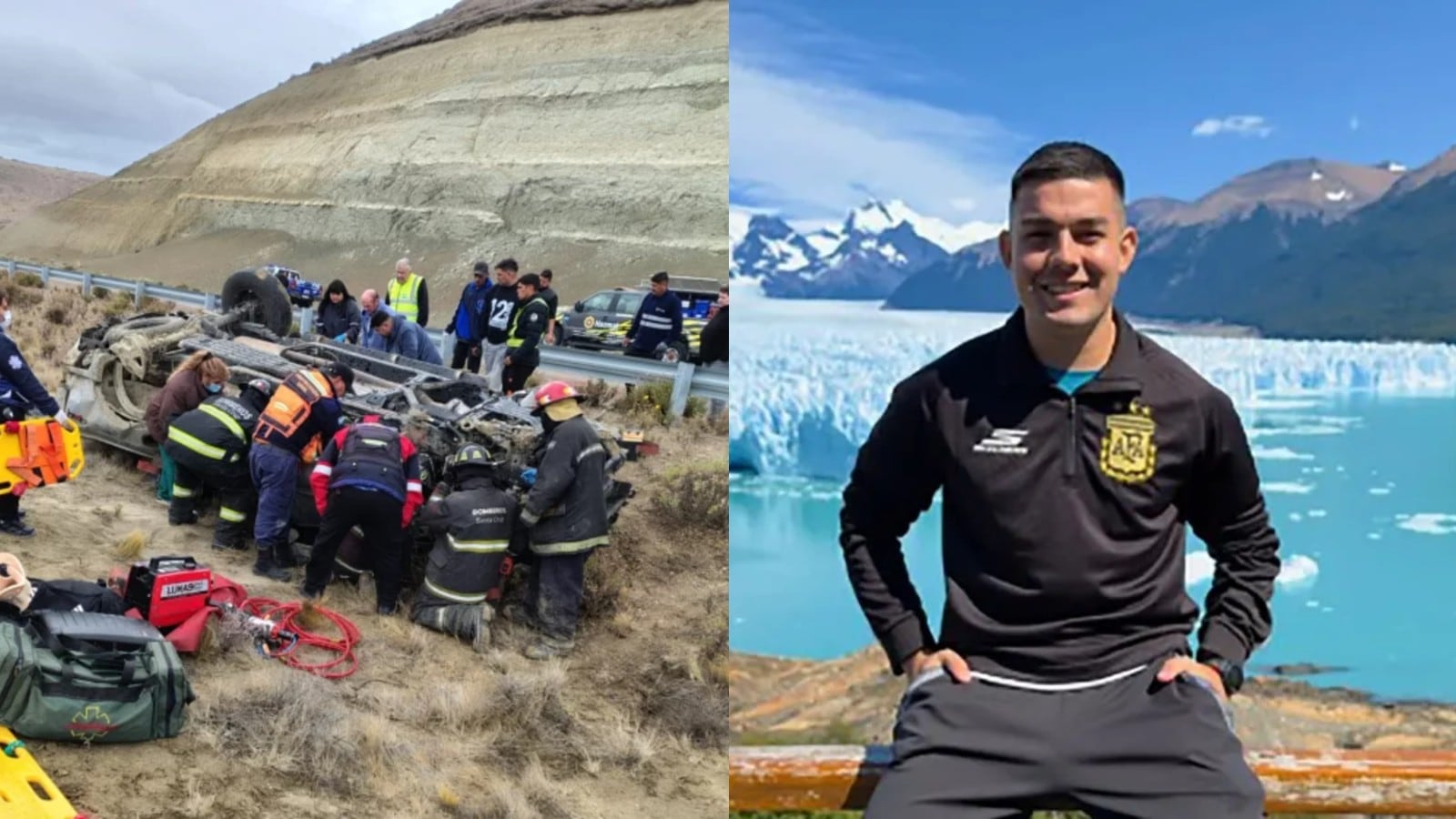 El accidente se produjo a unos 40 kilómetros de Caleta Olivia en el norte de Santa Cruz