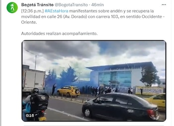 Nuevas protestas de empleados de la Aerocivil en Bogotá-Colombia-10 de octubre del 2023