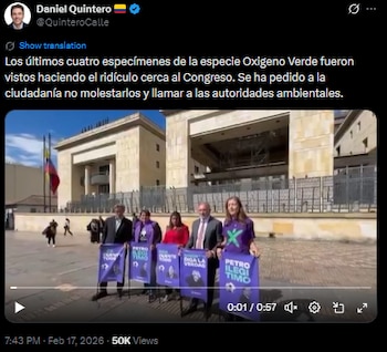 Daniel Quintero responde con sarcasmo