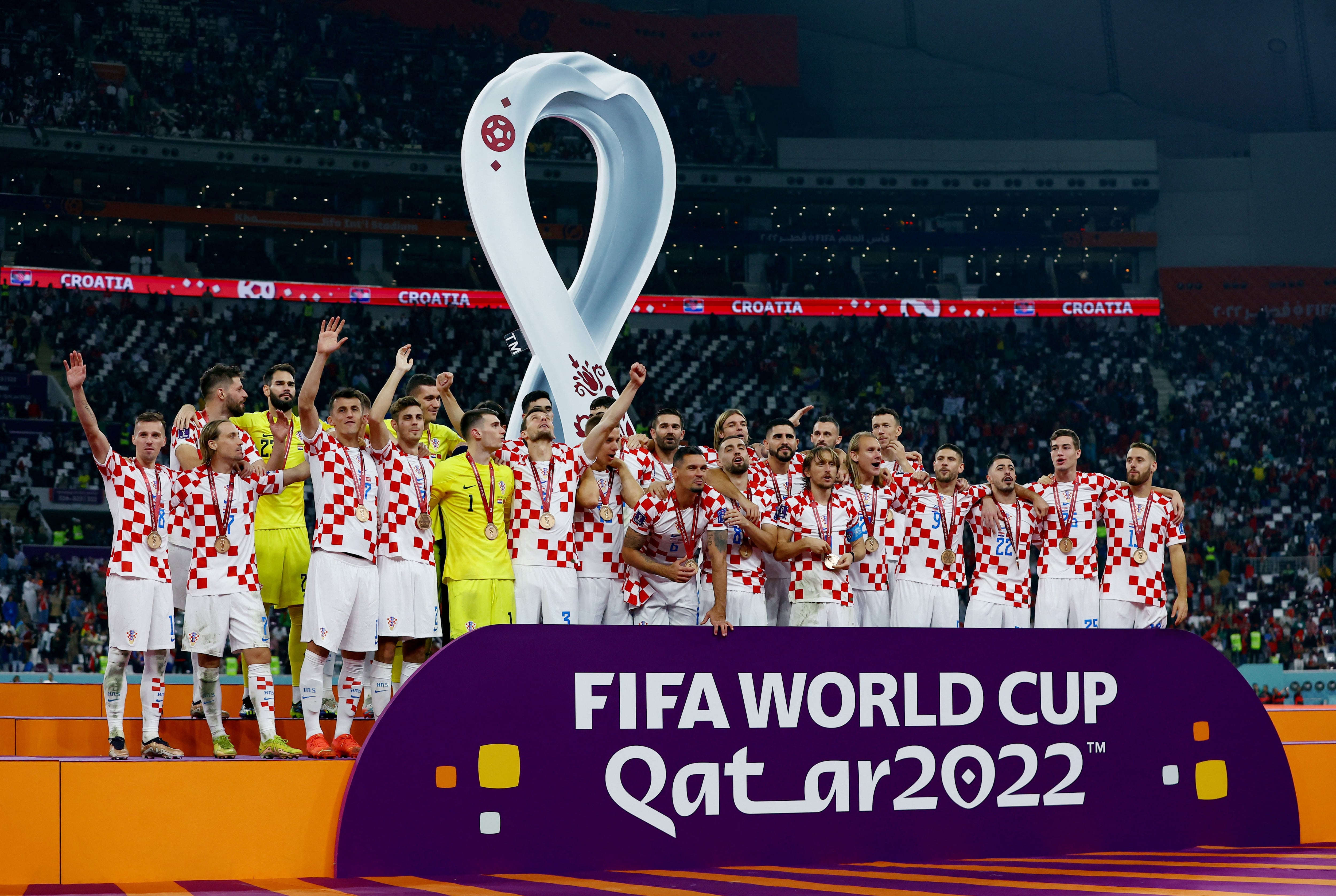 Croácia venceu Marrocos na disputa pelo terceiro lugar no Qatar 2022 (REUTERS/Lee Smith)