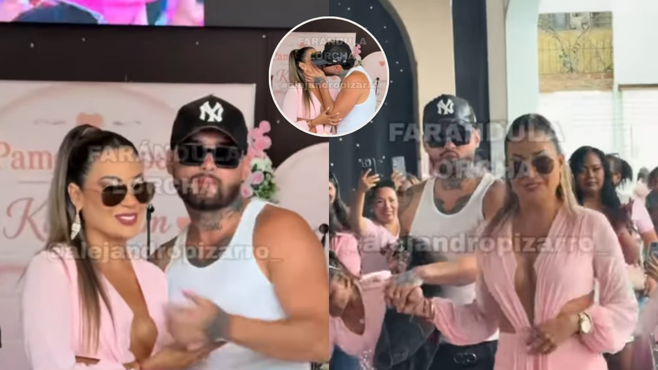 Pamela López asistió a su segundo evento del club de fans KittyPam junto a Franco Portales. (Capturas de video TikTok @farandula.lorcha)