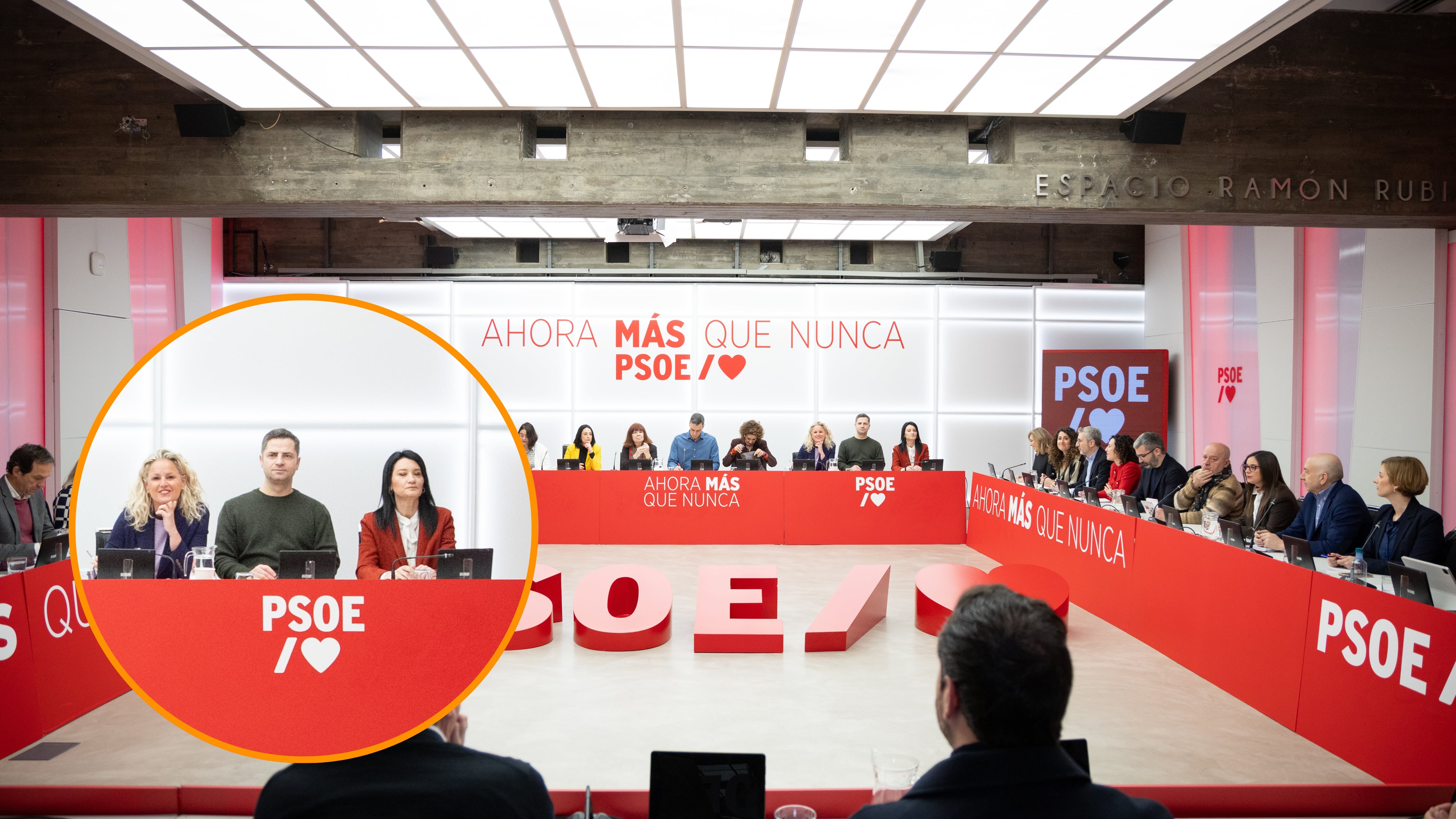 Borja Cabezón en una Comisión Ejecutiva del PSOE. (Foto: PSOE)