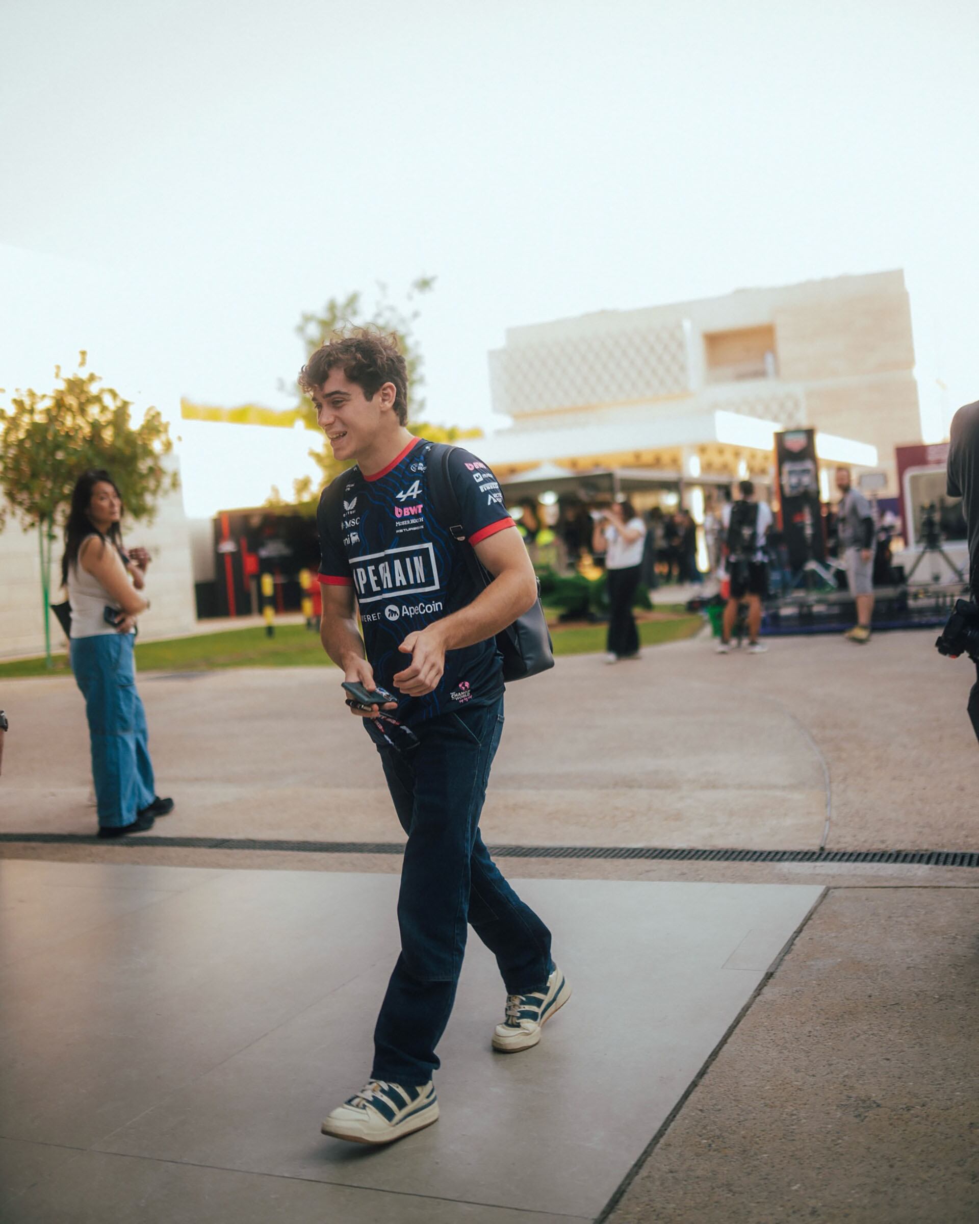 Franco Colapinto participó del media day del GP de Qatar (@alpinef1team)