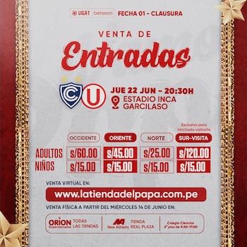 Precios de entradas para el