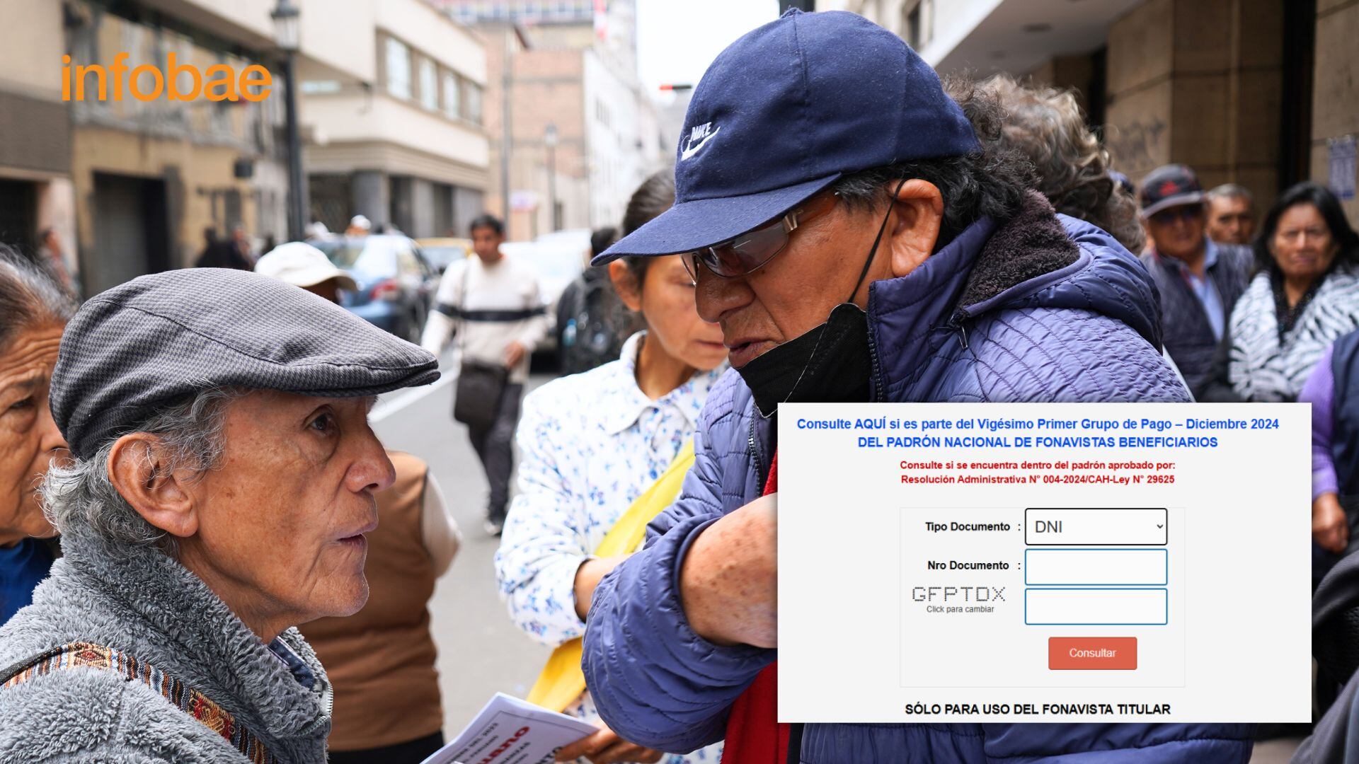 Ya está habilitad el link de consulta de la Lista 21 del Fonavi con el padrón y beneficiarios. - Crédito Infobae/Paula Elizalde