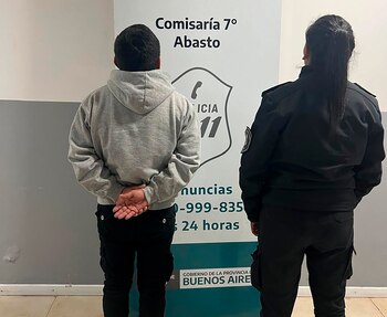 Rubén A. tras su aprehensión