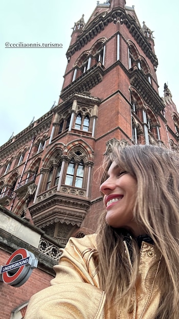 Pampita recorrió la ciudad de