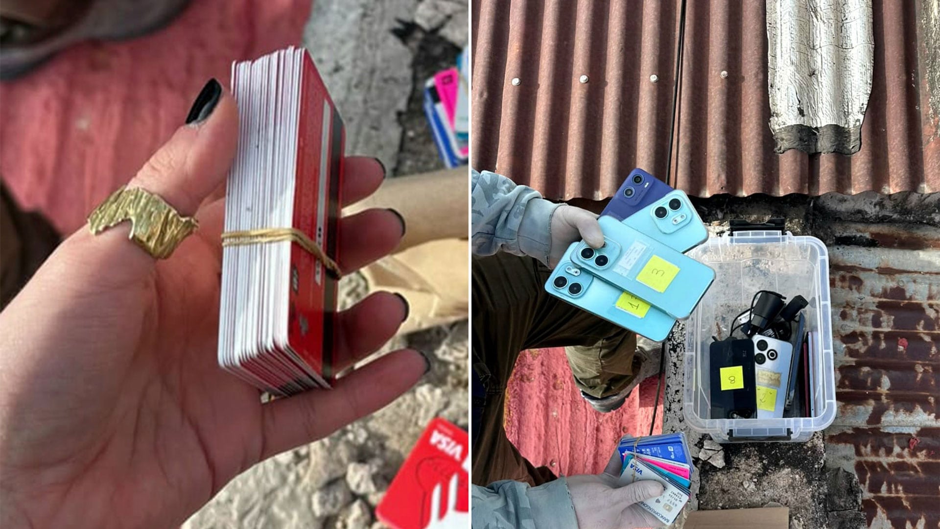 Los integrantes de la banda administraban las cuentas bancarias y retenían las tarjetas de débito de los falsos productores