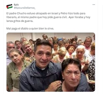 El padre Chucho pidiendo ayuda