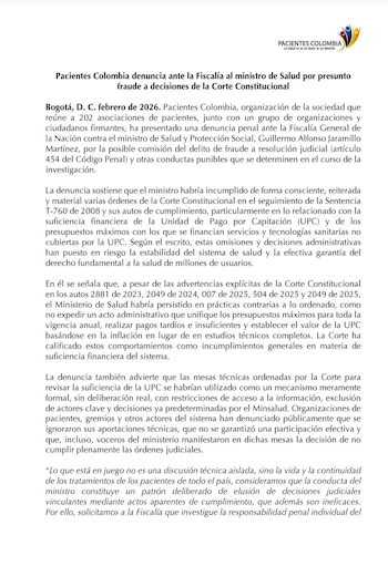 La acción penal señala posibles