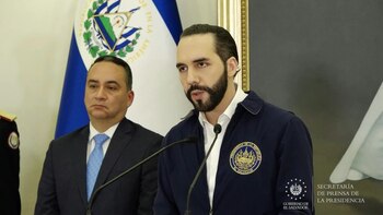 El presidente de El Salvador,