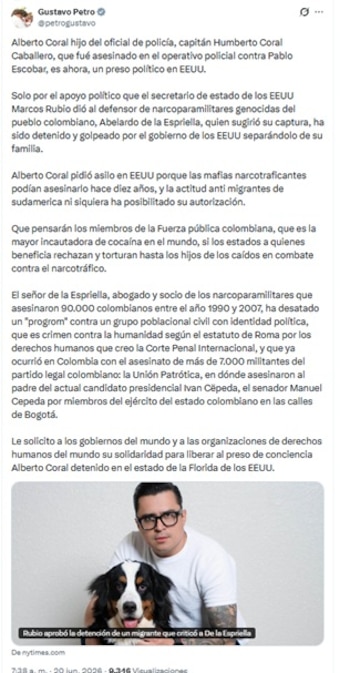 - crédito @petrogustavo/X