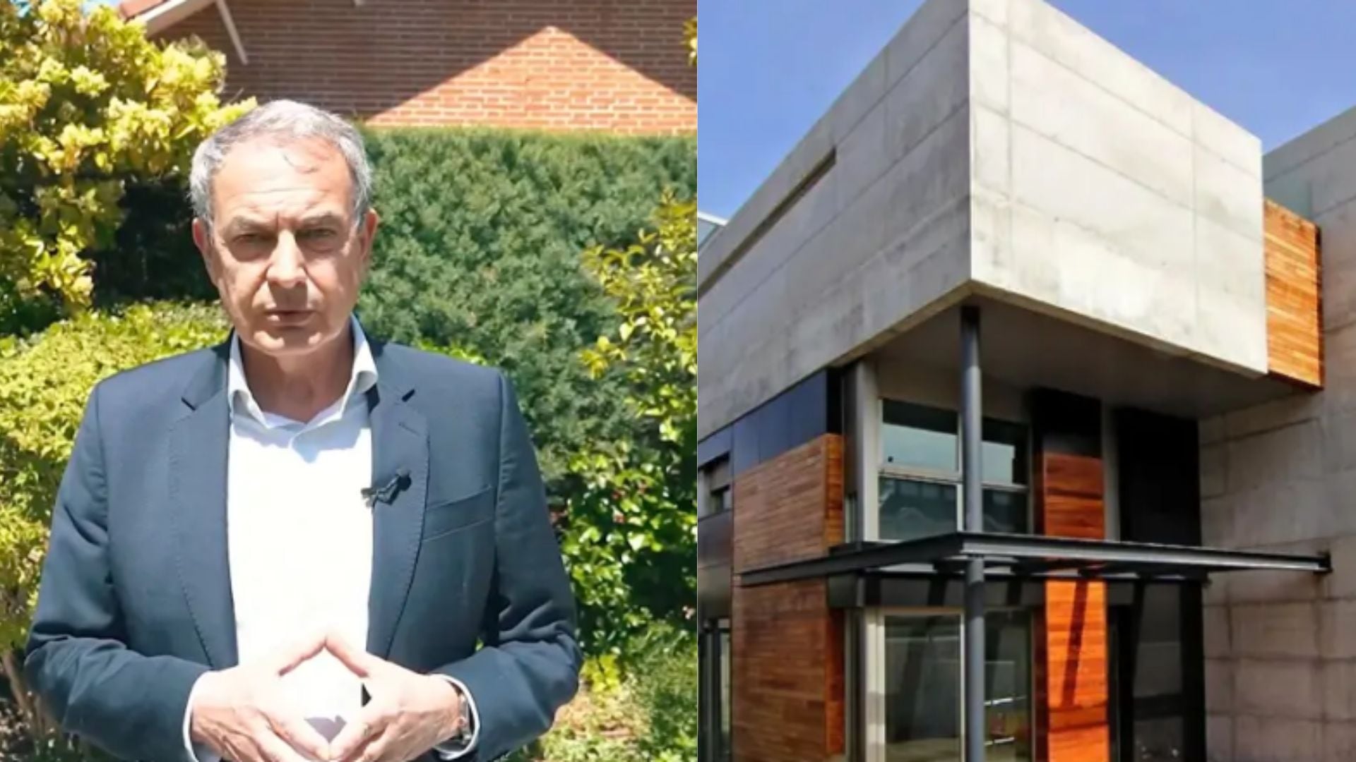 La casa de José Luis Rodríguez Zapatero. (Montaje Infobae)