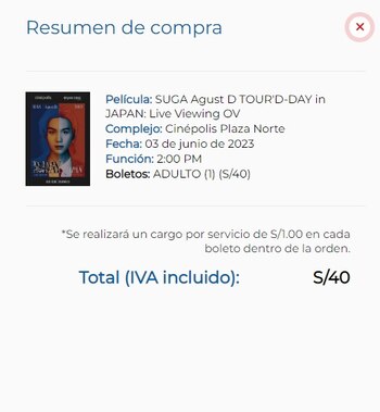 Precios de entradas de AGUST