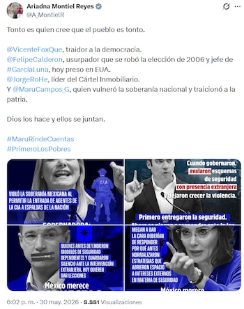 Ariadna Montiel contra el PAN.
