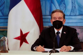 El presidente de Panamá, Laurentino Cortizo, en una fotografía de archivo. EFE/ Bienvenido Velasco