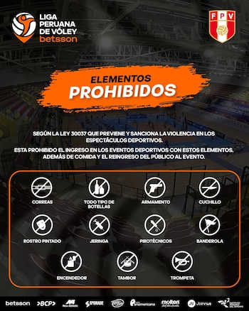 Restrições de presença no Pavilhão Desportivo