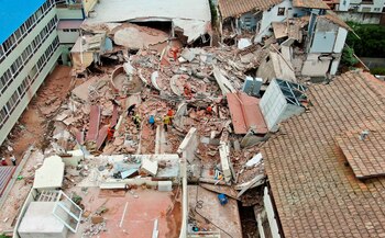 El inmueble tenía diez pisos