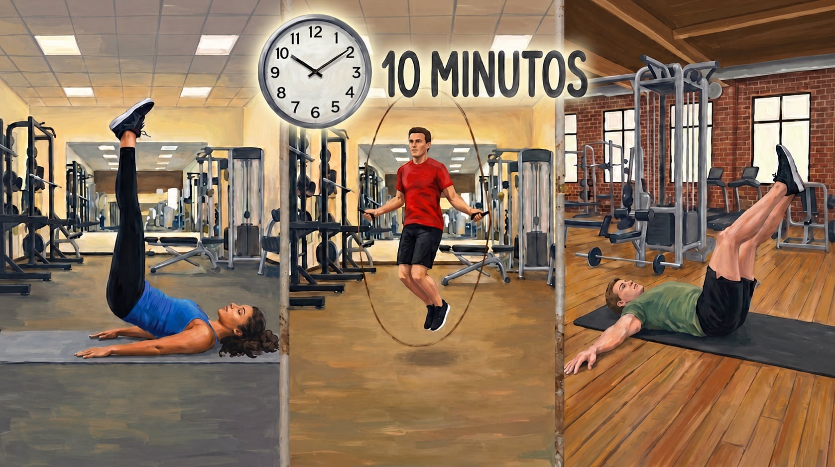 La rutina de diez minutos combinada de cardio y fuerza de Jared Rodriguez se adapta a todos los niveles de condición física (Imagen Ilustrativa Infobae)