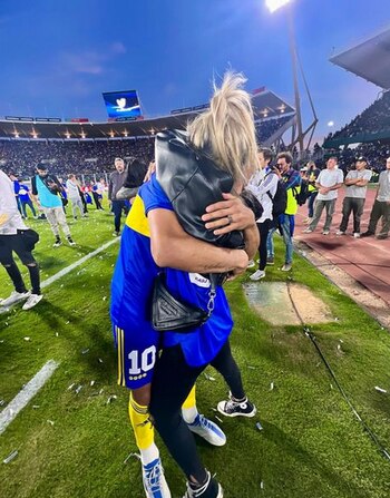 Salvio festejos boca