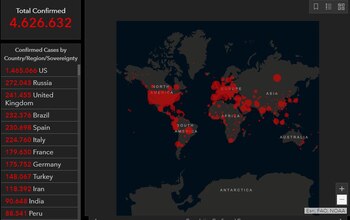 mapa de coronavirus en el mundo