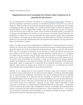 La Alianza por la Democracia