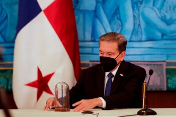 En la imagen el presidente