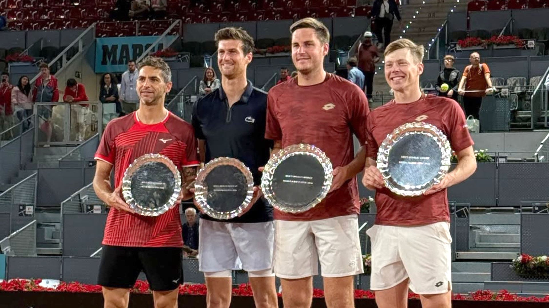 Guido Andreozzi, en dupla con el francés Manuel Guinard finalistas del Masters 1000 de Madrid (Crédito: ATP Tour)
