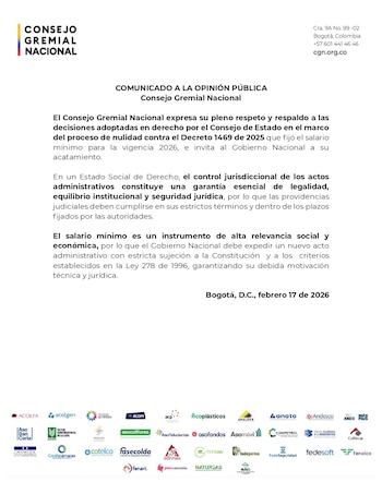 El CGN expresó su pleno