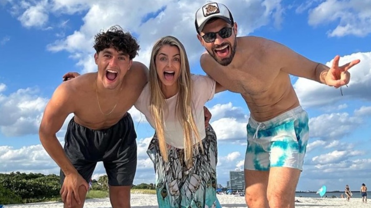 Cristina Hurtado y Josse Narváez le cayeron de sorpresa a su hijo en Estados Unidos - Infobae