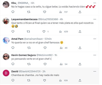 Usuarios respaldan a Rosángela Espinoza.(Twitter)